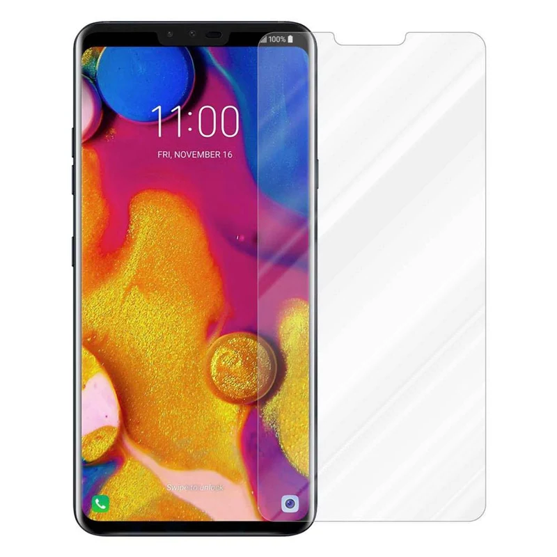 Cadorabo Panzer Folie kompatibel mit LG V40 - Schutzfolie Gehärtetes (Tempered) Display-Schutzglas in 9H Härte mit 3D Touch Kompatibilität