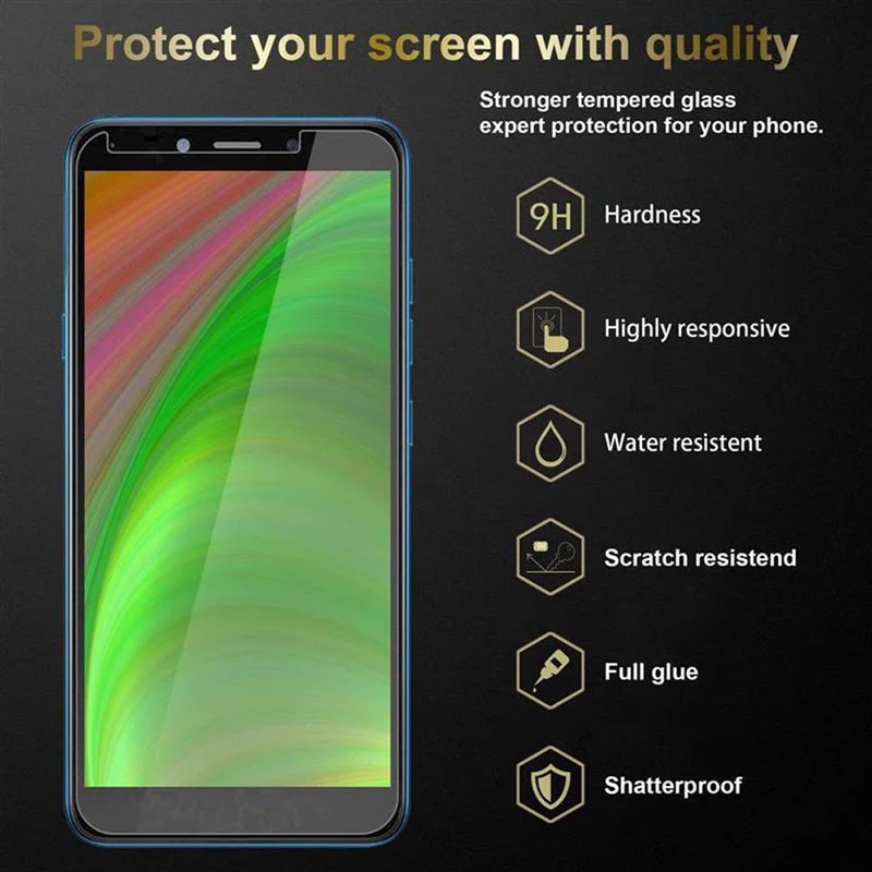 Cadorabo Panzer Folie kompatibel mit LG K20 - Schutzfolie Gehärtetes (Tempered) Display-Schutzglas in 9H Härte mit 3D Touch Kompatibilität