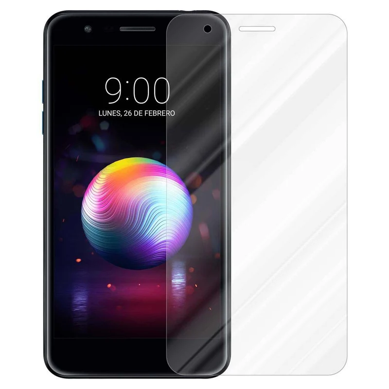 Cadorabo Panzer Folie kompatibel mit LG K10 2018 / K11 / K11 PLUS - Schutzfolie Gehärtetes (Tempered) Display-Schutzglas in 9H Härte mit 3D Touch Kompatibilität