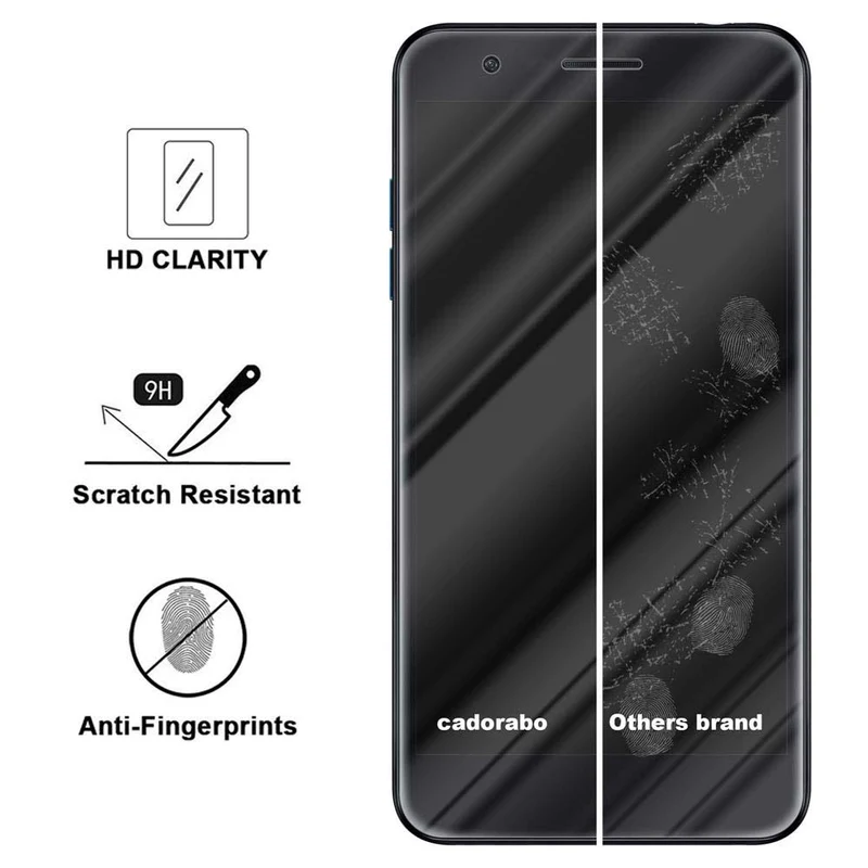 Cadorabo Panzer Folie kompatibel mit LG K10 2018 / K11 / K11 PLUS - Schutzfolie Gehärtetes (Tempered) Display-Schutzglas in 9H Härte mit 3D Touch Kompatibilität