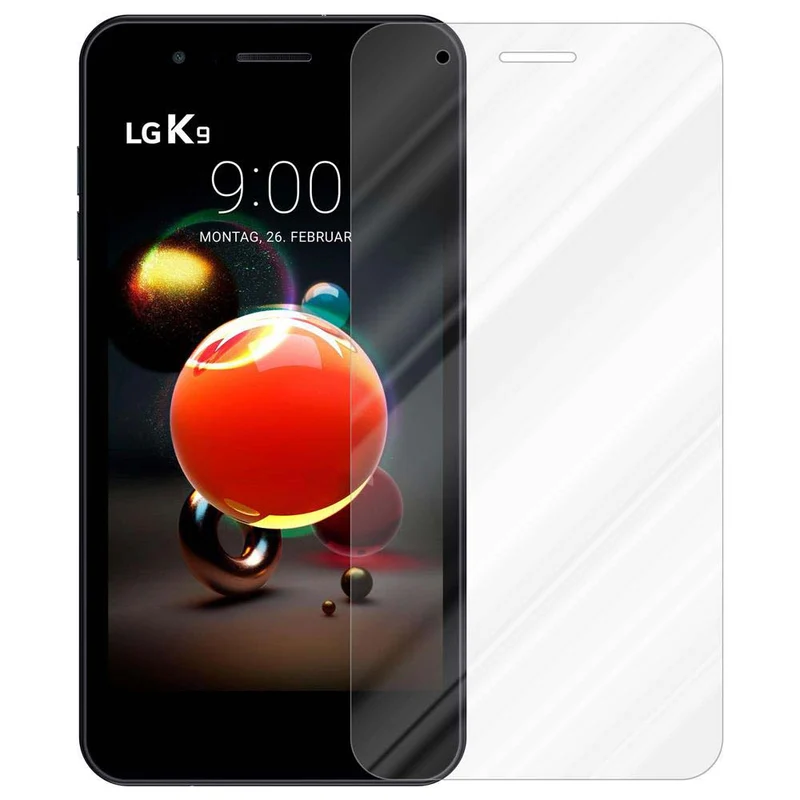 Cadorabo Panzer Folie kompatibel mit LG K8 2018 / K9 2018 - Schutzfolie Gehärtetes (Tempered) Display-Schutzglas in 9H Härte mit 3D Touch Kompatibilität