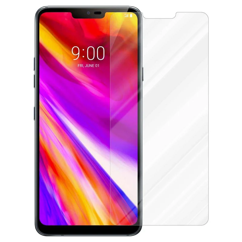 Cadorabo Panzer Folie kompatibel mit LG G7 ThinQ / FIT / ONE - Schutzfolie Gehärtetes (Tempered) Display-Schutzglas in 9H Härte mit 3D Touch Kompatibilität