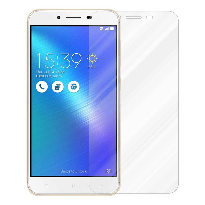 Cadorabo Panzer Folie kompatibel mit Asus ZenFone 3 MAX (5.5 Zoll) - Schutzfolie Gehärtetes (Tempered) Display-Schutzglas in 9H Härte mit 3D Touch Kompatibilität