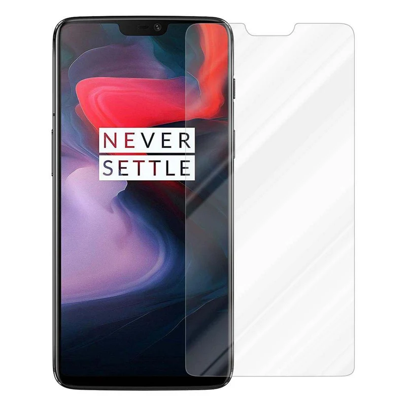Cadorabo Panzer Folie kompatibel mit OnePlus 6 - Schutzfolie Gehärtetes (Tempered) Display-Schutzglas in 9H Härte mit 3D Touch Kompatibilität