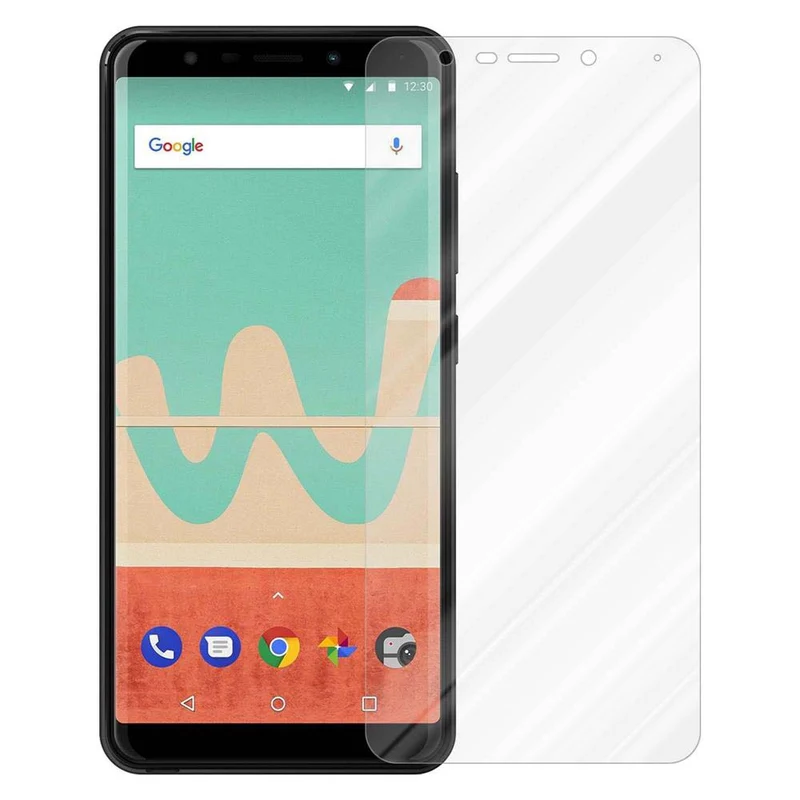 Cadorabo Panzer Folie kompatibel mit WIKO VIEW GO - Schutzfolie Gehärtetes (Tempered) Display-Schutzglas in 9H Härte mit 3D Touch Kompatibilität
