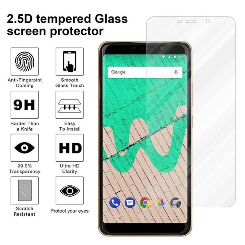 Cadorabo Panzer Folie kompatibel mit WIKO VIEW MAX - Schutzfolie Gehärtetes (Tempered) Display-Schutzglas in 9H Härte mit 3D Touch Kompatibilität