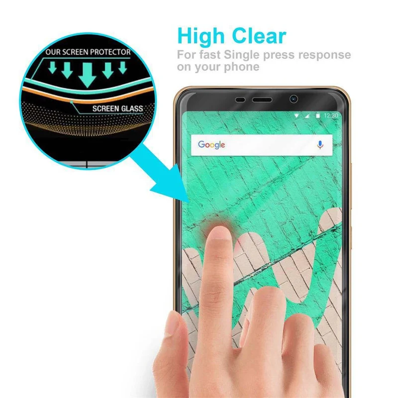 Cadorabo Panzer Folie kompatibel mit WIKO VIEW MAX - Schutzfolie Gehärtetes (Tempered) Display-Schutzglas in 9H Härte mit 3D Touch Kompatibilität