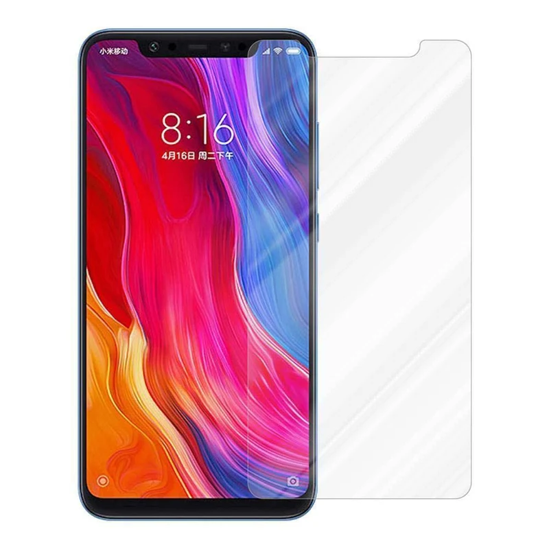 Cadorabo Panzer Folie kompatibel mit Xiaomi Mi 8 - Schutzfolie Gehärtetes (Tempered) Display-Schutzglas in 9H Härte mit 3D Touch Kompatibilität