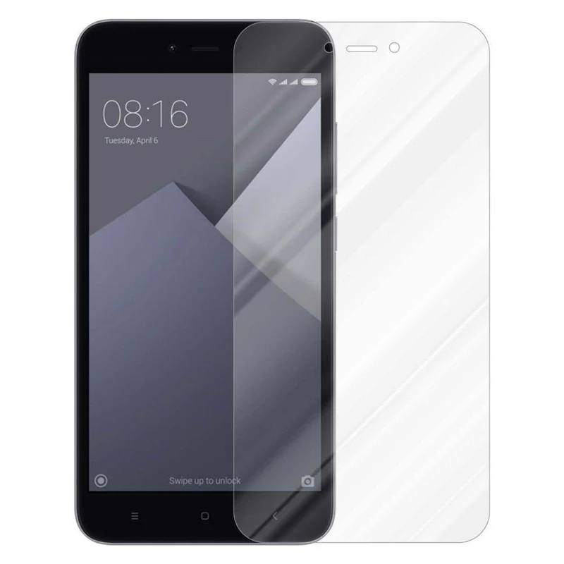 Cadorabo Panzer Folie kompatibel mit Xiaomi RedMi NOTE 5A PRIME - Schutzfolie Gehärtetes (Tempered) Display-Schutzglas in 9H Härte mit 3D Touch Kompatibilität