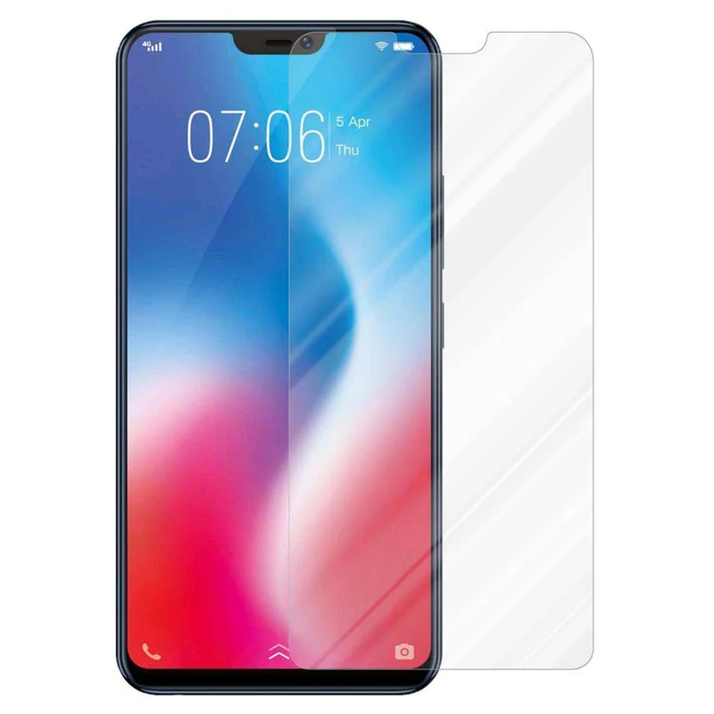 Cadorabo Panzer Folie kompatibel mit Vivo V9 - Schutzfolie Gehärtetes (Tempered) Display-Schutzglas in 9H Härte mit 3D Touch Kompatibilität