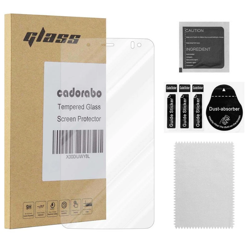 Cadorabo Panzer Folie kompatibel mit BQ Aquaris V / VS PLUS - Schutzfolie Gehärtetes (Tempered) Display-Schutzglas in 9H Härte mit 3D Touch Kompatibilität