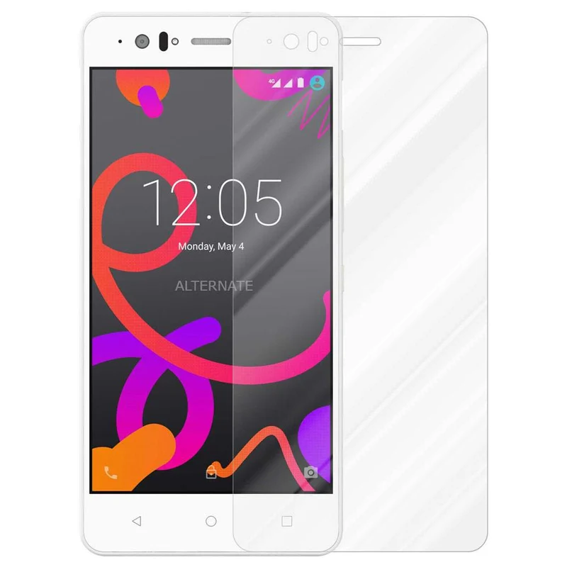 Cadorabo Panzer Folie kompatibel mit BQ Aquaris M5 - Schutzfolie Gehärtetes (Tempered) Display-Schutzglas in 9H Härte mit 3D Touch Kompatibilität