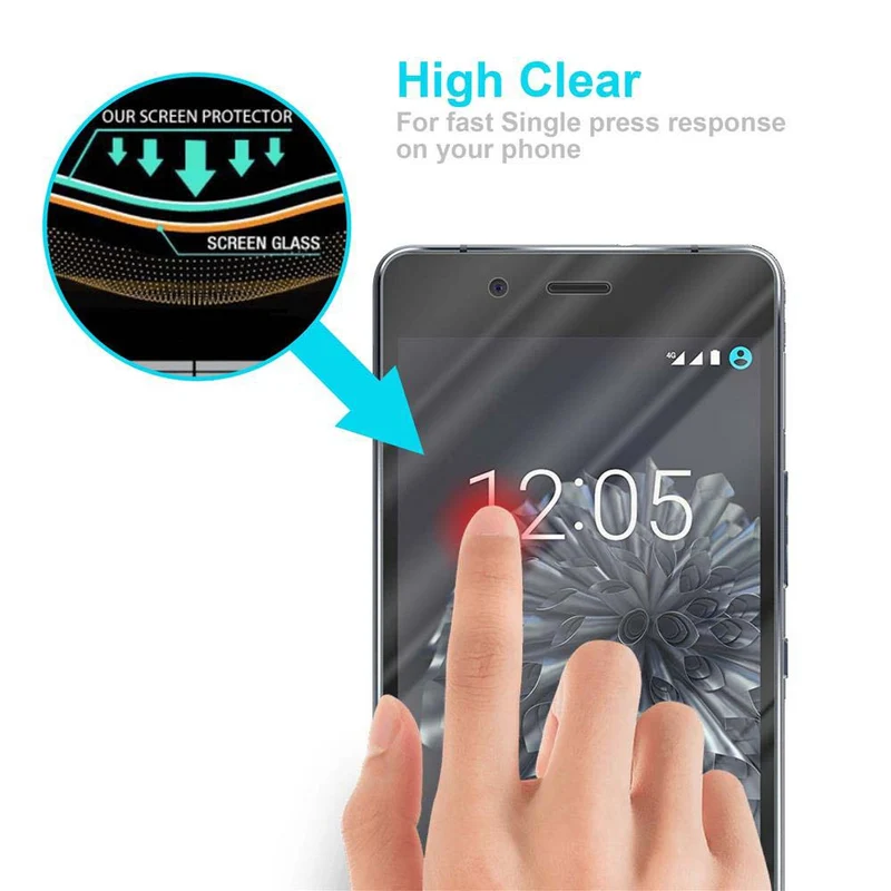 Cadorabo Panzer Folie kompatibel mit BQ Aquaris X5 - Schutzfolie Gehärtetes (Tempered) Display-Schutzglas in 9H Härte mit 3D Touch Kompatibilität