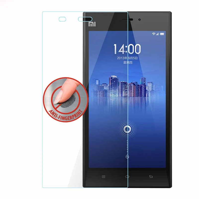 Cadorabo Panzer Folie kompatibel mit Xiaomi Mi 3 - Schutzfolie Gehärtetes (Tempered) Display-Schutzglas in 9H Härte mit 3D Touch Kompatibilität