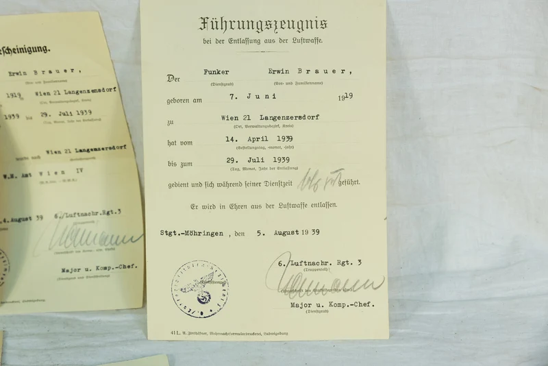 Konvolut WW2 Getriebe mit 16 Dokumenten