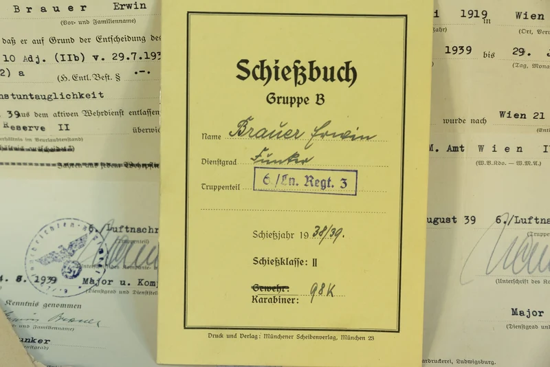 Konvolut WW2 Getriebe mit 16 Dokumenten