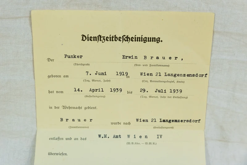 Konvolut WW2 Getriebe mit 16 Dokumenten