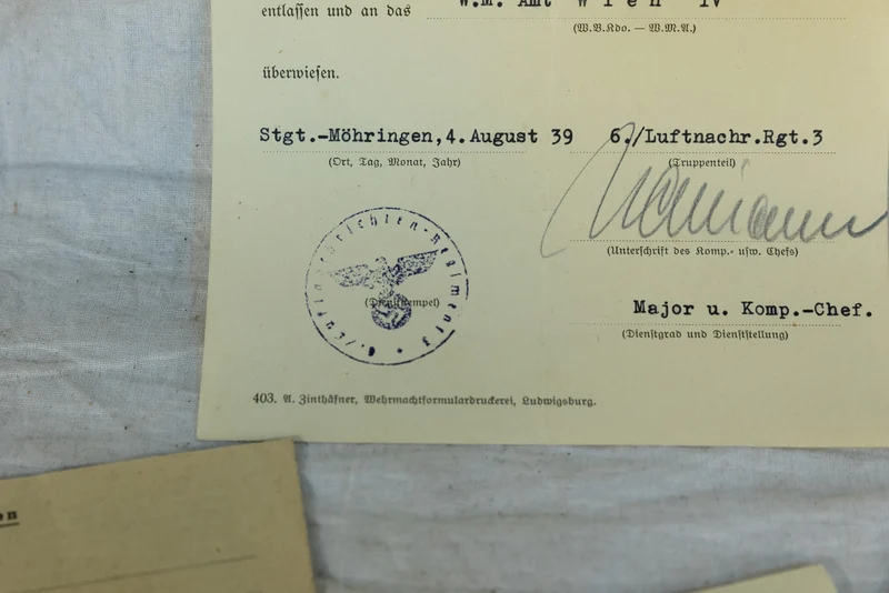 Konvolut WW2 Getriebe mit 16 Dokumenten
