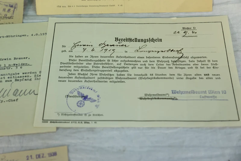 Konvolut WW2 Getriebe mit 16 Dokumenten