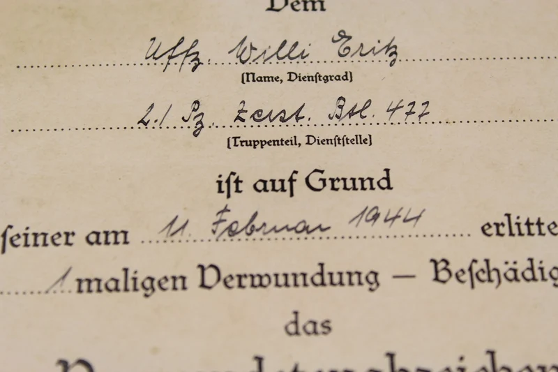 III^ Klasse Wundzertifikat