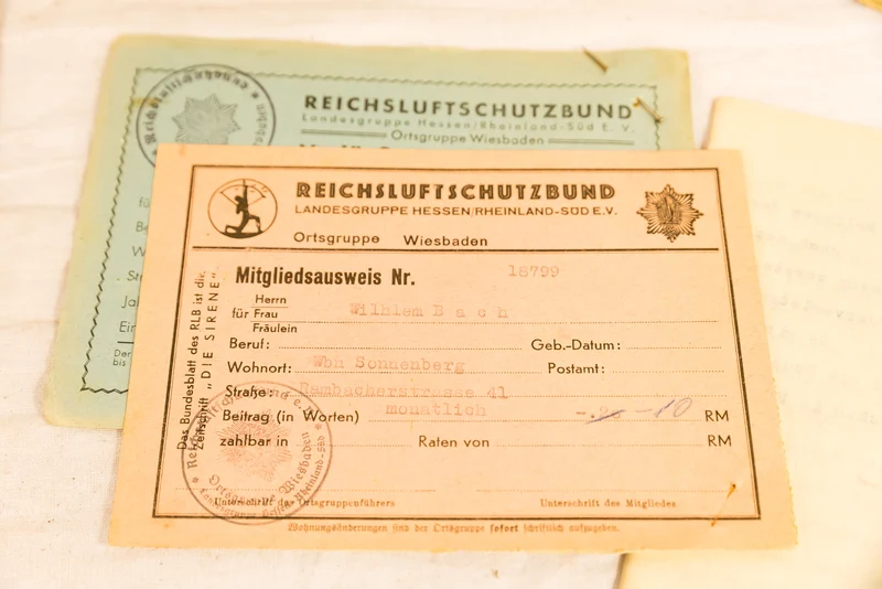 Konvolut Luftschutz mit Wehrpass
