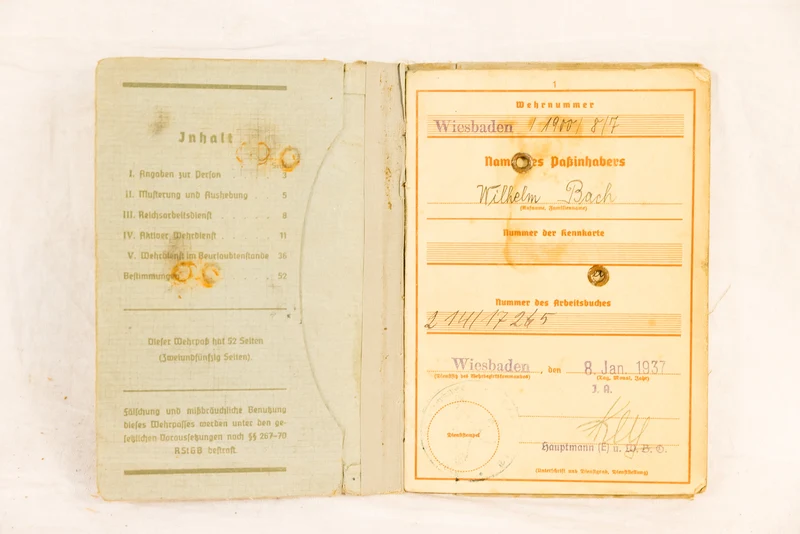Konvolut Luftschutz mit Wehrpass