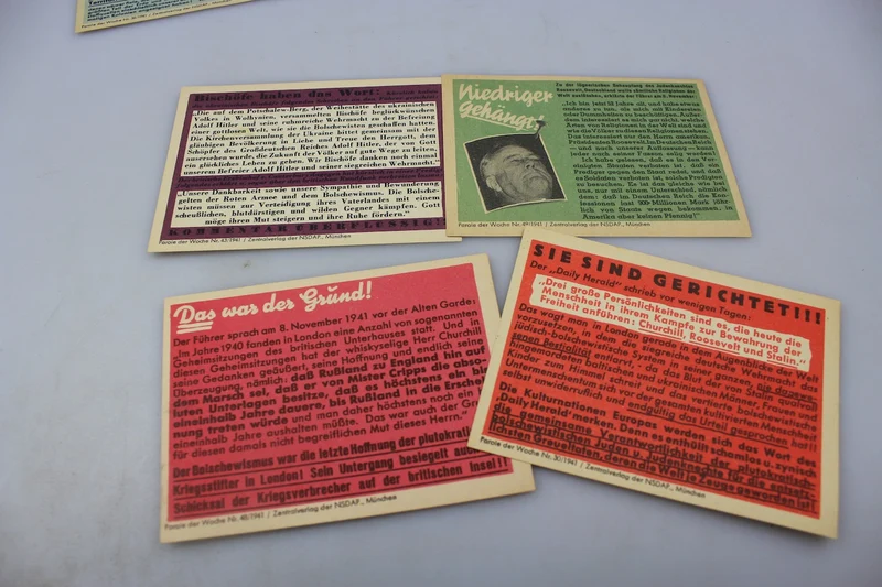 11 antizionistische Propagandaflugblätter der NSDAP