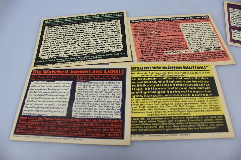11 antizionistische Propagandaflugblätter der NSDAP