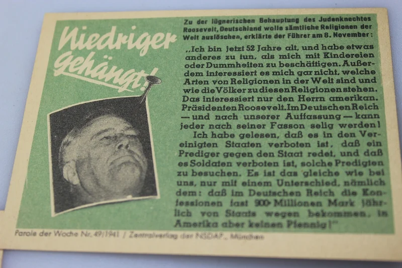 11 antizionistische Propagandaflugblätter der NSDAP
