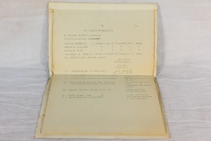 Konvolut Italienisch/Deutsche technische Kommissionsreise nach Italien 6. Februar 1941