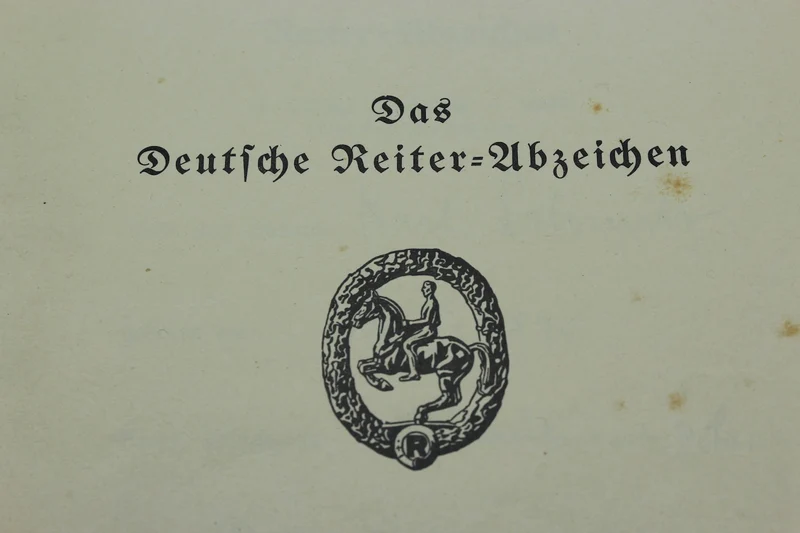 Urkunde „Das Deutsche Reiter-Abzeichen“.