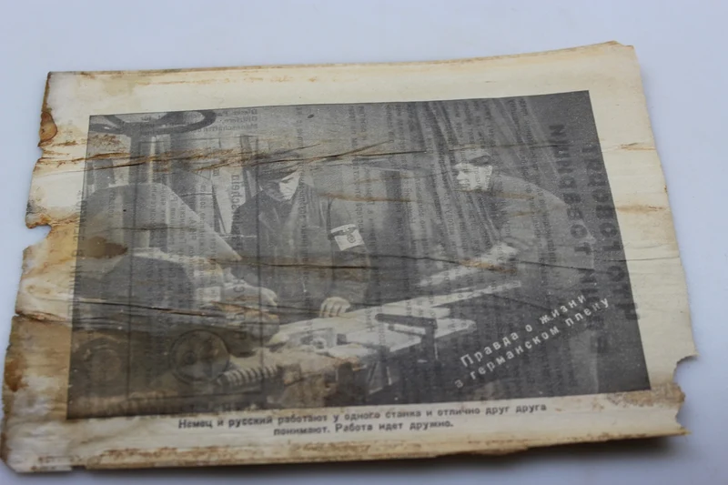 Deutsches Propagandablatt gegen die Russen im 2. Weltkrieg