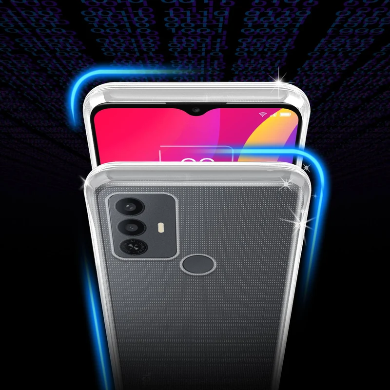 Cadorabo Hülle kompatibel mit TCL 30E / 30SE / 305 Schutzhülle aus flexiblem TPU Silikon