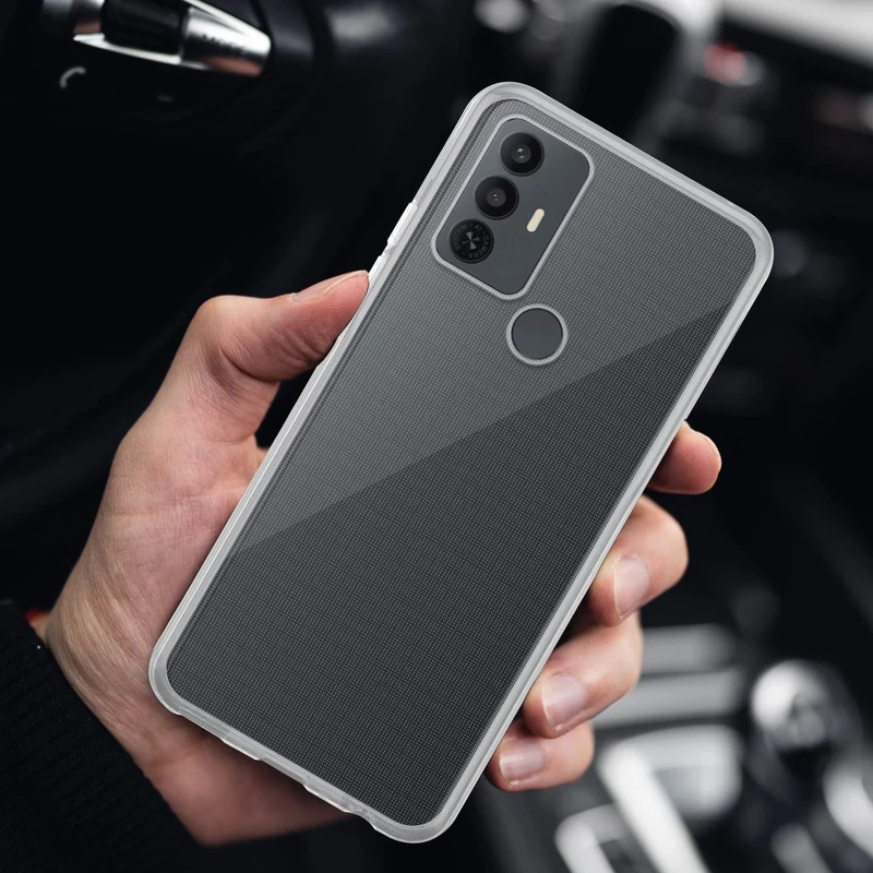 Cadorabo Hülle kompatibel mit TCL 30E / 30SE / 305 Schutzhülle aus flexiblem TPU Silikon