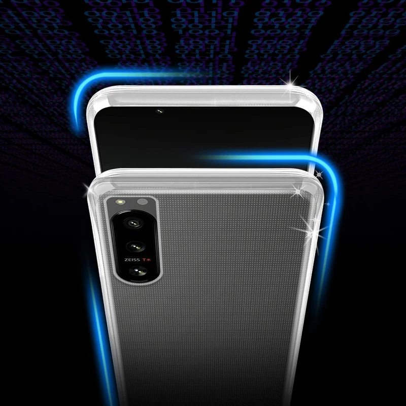 Cadorabo Hülle kompatibel mit Sony Xperia 5 IV Schutzhülle aus flexiblem TPU Silikon