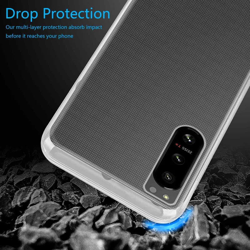 Cadorabo Hülle kompatibel mit Sony Xperia 5 IV Schutzhülle aus flexiblem TPU Silikon