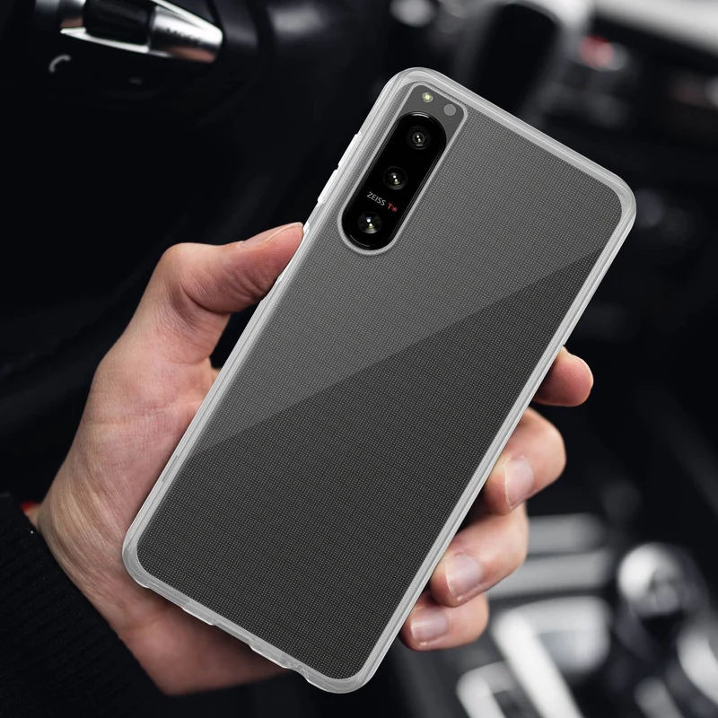 Cadorabo Hülle kompatibel mit Sony Xperia 5 IV Schutzhülle aus flexiblem TPU Silikon