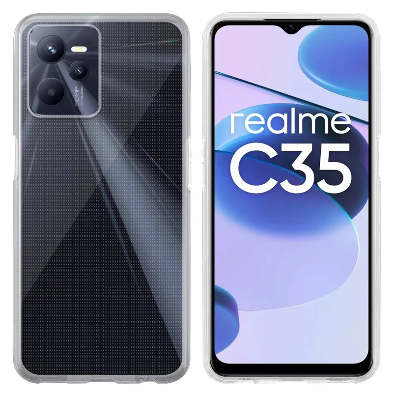 Cadorabo Hülle kompatibel mit Realme C35 / Narzo 50A PRIME Schutzhülle aus flexiblem TPU Silikon
