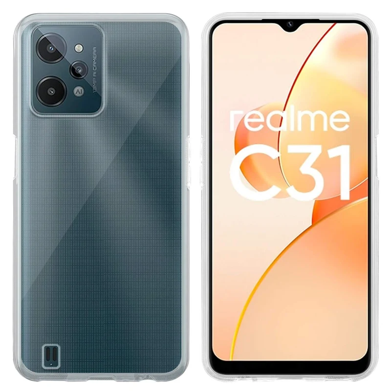 Cadorabo Hülle kompatibel mit Realme C31 Schutzhülle aus flexiblem TPU Silikon