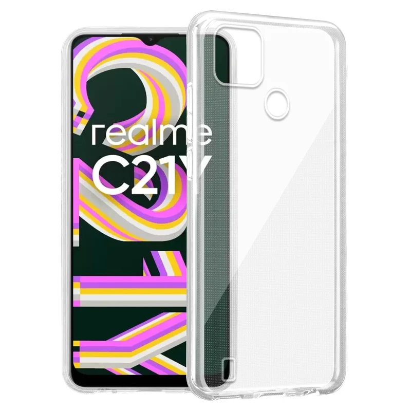 Cadorabo Hülle kompatibel mit Realme C21Y / C25Y Schutzhülle aus flexiblem TPU Silikon