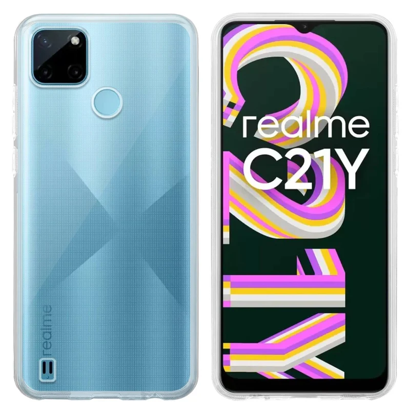 Cadorabo Hülle kompatibel mit Realme C21Y / C25Y Schutzhülle aus flexiblem TPU Silikon