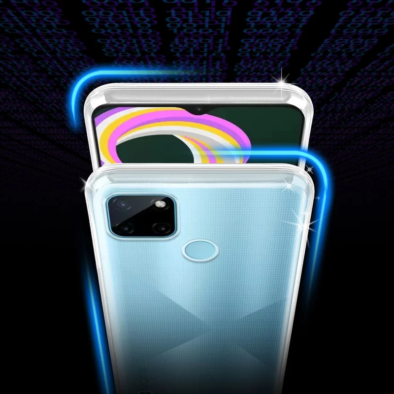 Cadorabo Hülle kompatibel mit Realme C21Y / C25Y Schutzhülle aus flexiblem TPU Silikon