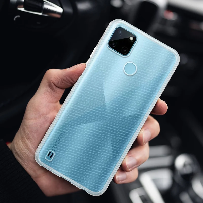 Cadorabo Hülle kompatibel mit Realme C21Y / C25Y Schutzhülle aus flexiblem TPU Silikon