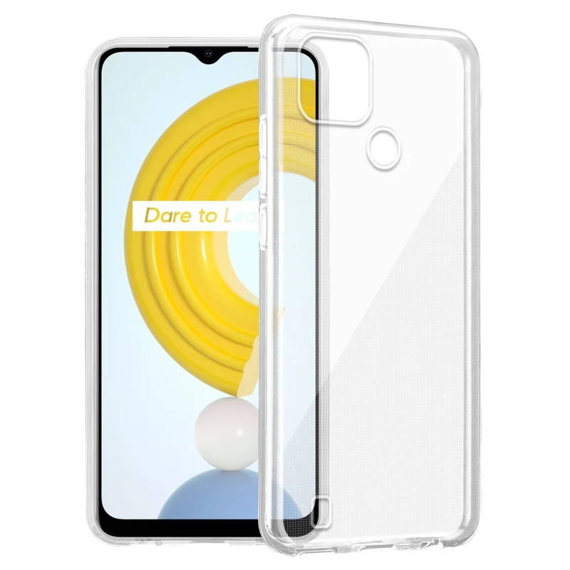 Cadorabo Hülle kompatibel mit Realme C21 Schutzhülle aus flexiblem TPU Silikon