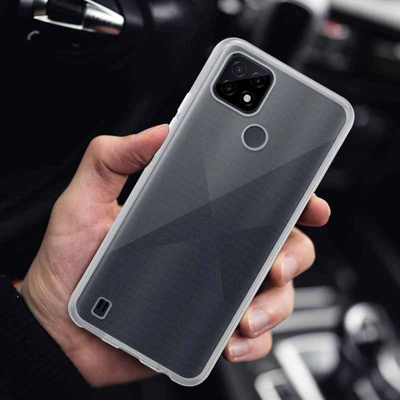 Cadorabo Hülle kompatibel mit Realme C21 Schutzhülle aus flexiblem TPU Silikon