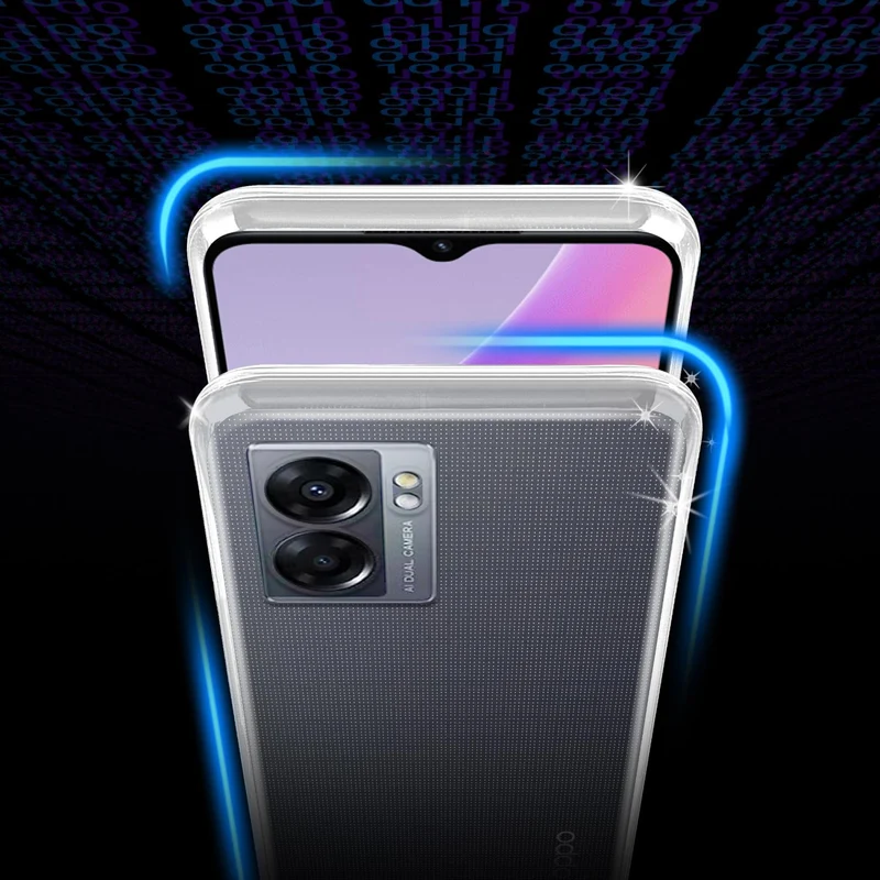 Cadorabo Hülle kompatibel mit Oppo A57 5G / Realme V23 Schutzhülle aus flexiblem TPU Silikon
