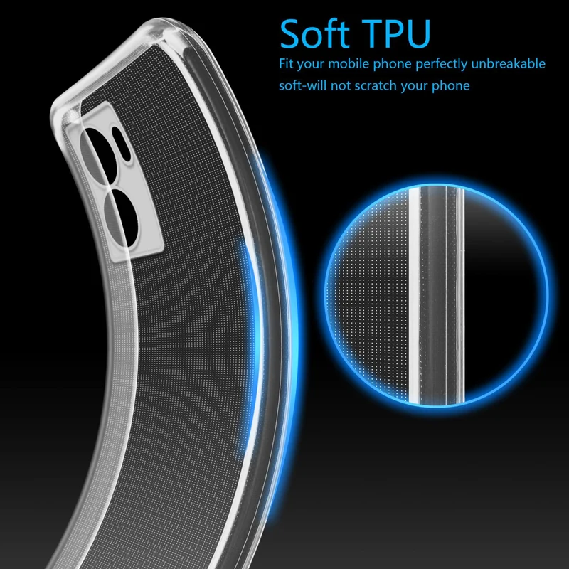 Cadorabo Hülle kompatibel mit Oppo A57 5G / Realme V23 Schutzhülle aus flexiblem TPU Silikon