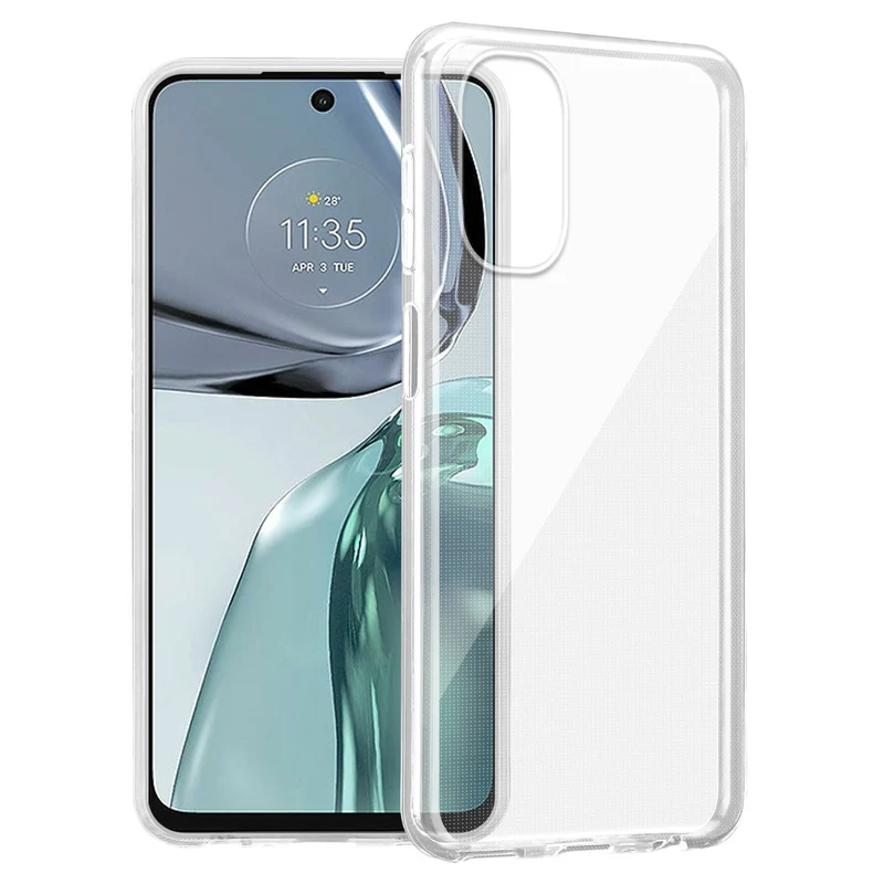 Cadorabo Hülle kompatibel mit Motorola MOTO G62 5G Schutzhülle aus flexiblem TPU Silikon