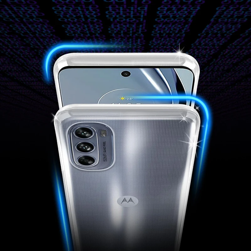 Cadorabo Hülle kompatibel mit Motorola MOTO G62 5G Schutzhülle aus flexiblem TPU Silikon