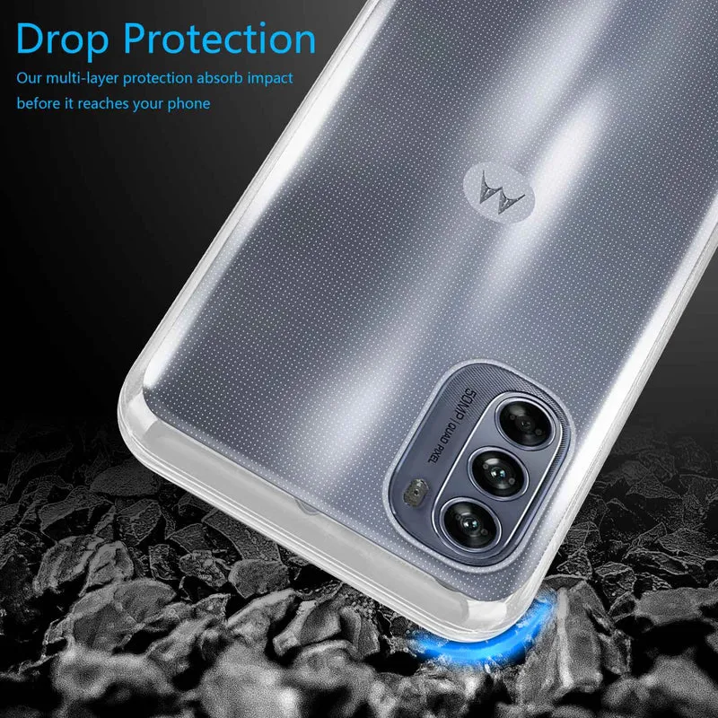 Cadorabo Hülle kompatibel mit Motorola MOTO G62 5G Schutzhülle aus flexiblem TPU Silikon